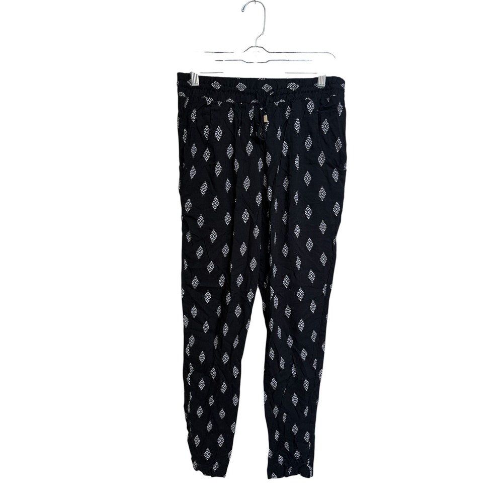 French‎ Laundry Casual Black and White Drawstring Summer Pants NWT Size Small